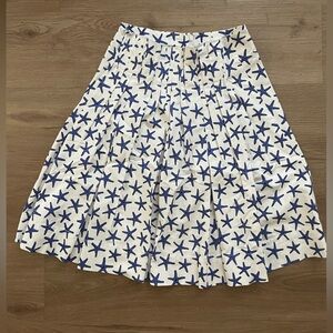 Kate Spade Brooke Street Starfish Pleated A-line Skirt
